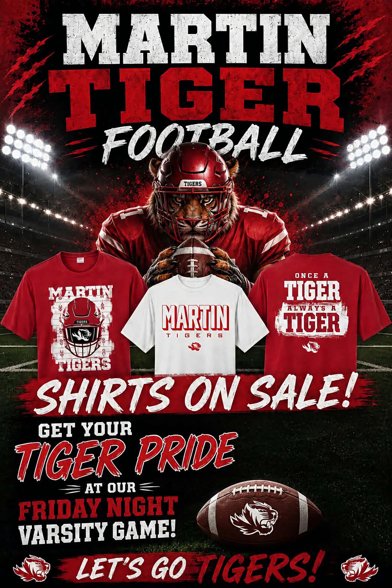 Martin Tiger Football shirts on sale